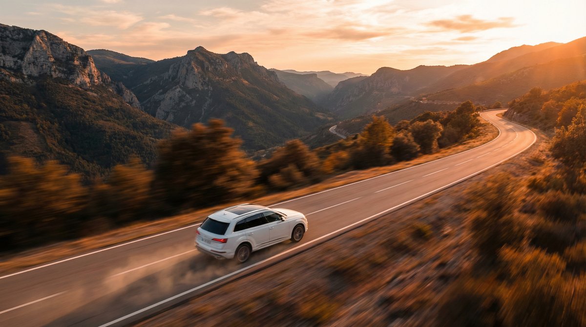 黑丝 SUV山路驾驶视频